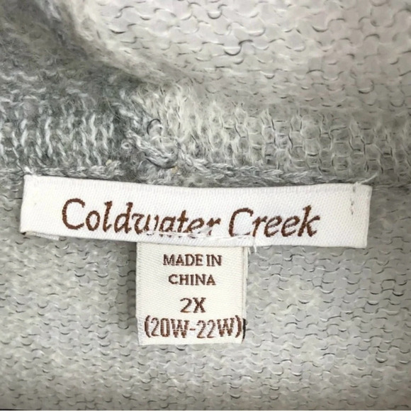 Coldwater Creek wool blend color block sweater grey - Size: 2X women’s - Picture 10 of 13